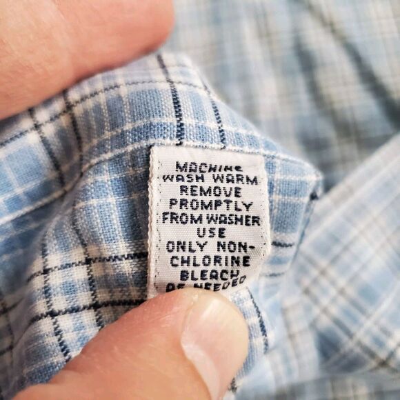 Polo Ralph Lauren Shirt Mens Extra Large Blue Button Up Plaid Linen Lowell Sport - Picture 13 of 14
